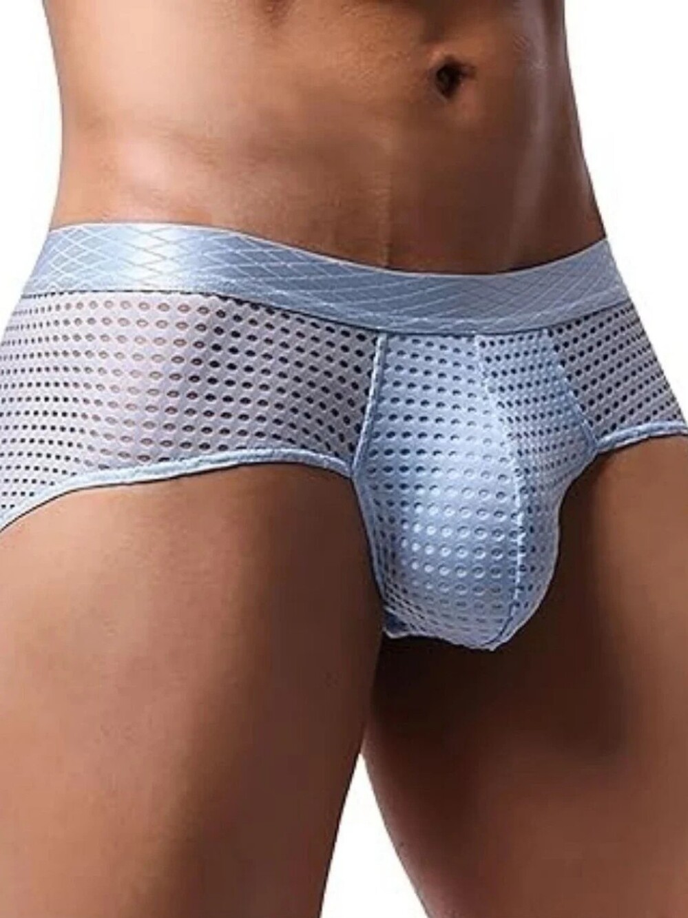 Sexy Men's Mesh Low Rise Brief Underwear New Size XL